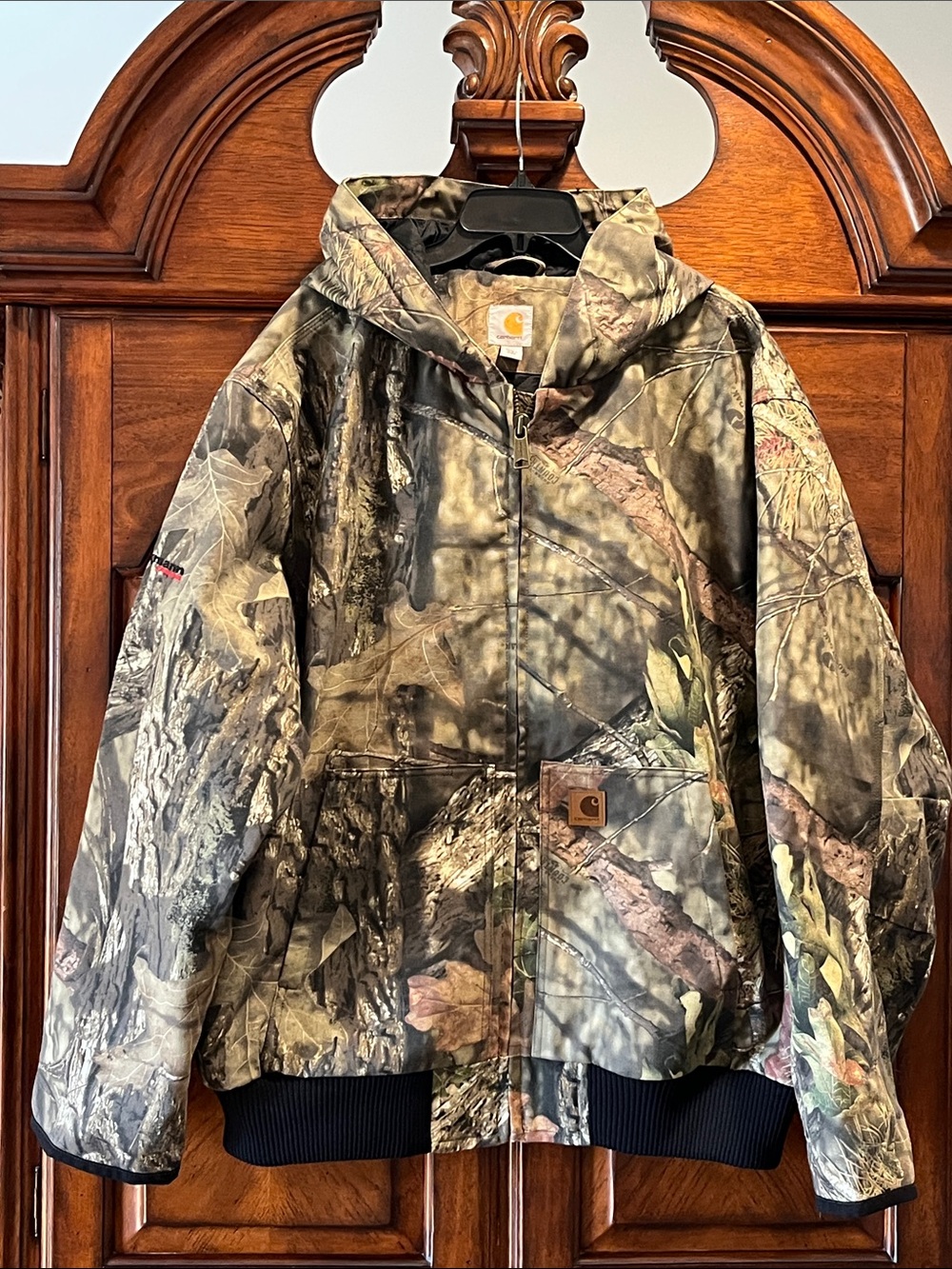 🆕 Carhartt Camo Mossy Oak Insulated Hunting Work Active Jacket 2XL